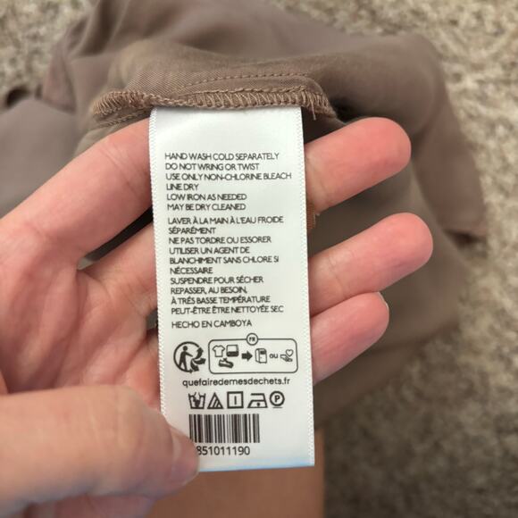 By Anthropologie Short Sleeve Silky Peasant Top M Coquette Prairie Cottage-core - Picture 13 of 13